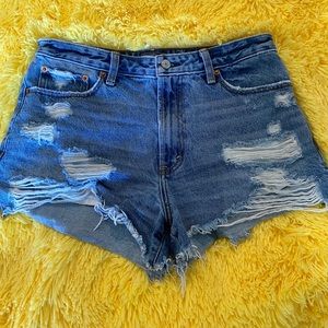 Denim shorts